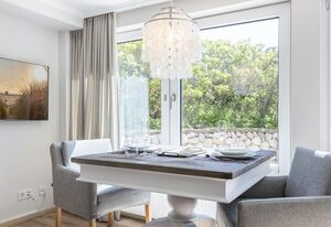 Haus Weissenburg Whg. Garten West – Top moderne 2-Zimmer-Wohnung in Strandnähe auf ca. 32 m², für max. 2 Personen