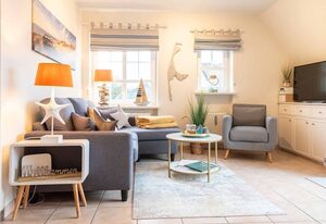 SyltStern Haus Hasenkuhle – Helle 3-Zimmerwohnung mit ca. 55m², für bis zu 4 Personen.