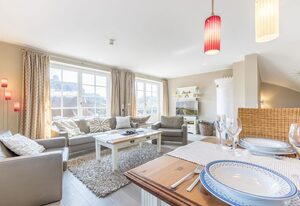 Strandresidenz, Wohnung Amrum – Den Strandübergang nahezu vor der Haustür? Dann ist die Strandresidenz ideal ! .