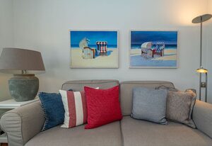 Lerchenpark Nordlicht – Ferienhausteil für bis zu 4 Personen mit Garten - nur 350 Meter zum Strand!