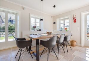 Hüs Kjerte – Luxushausteil unter Reet. Ca. 126 qm Nutzfläche für bis zu 6 Gäste im EG/UG/OG
