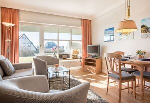 Atlantik, App. 4 – Komfortables Appartement im Erd- und Untergeschoss, ca. 50 qm Nutzfläche.