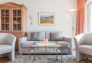 Atlantik, App. 4 – Komfortables Appartement im Erd- und Untergeschoss, ca. 50 qm Nutzfläche.