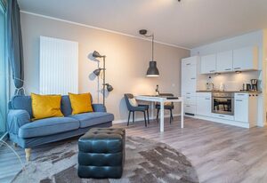 Bismarck-Koje – 1-Zimmer-Ferienwohnung mit Balkon und Parkplatz. - nur 450m bis zum Strand!