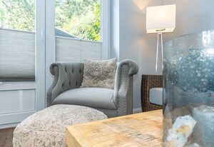 App. Lette Suite – 3-Zimmer-Ferienwohnung im Strandhausstil mit eigener Sauna.