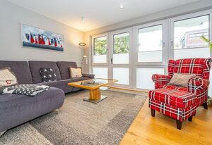 Wattmuschel – Ferienwohnung für bis zu 4 Personen mit Terrasse und Sauna.