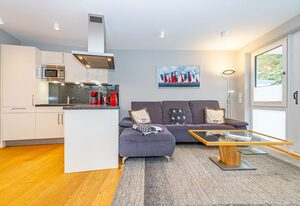 Wattmuschel – Ferienwohnung für bis zu 4 Personen mit Terrasse und Sauna.