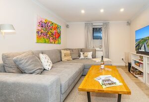 Ferienliebe Hygge Hüs – Hygge Hüs. - nur 550 m zum Sandstrand. Mit Terrasse & Parkplatz.