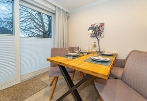 Ferienliebe Hygge Hüs – Hygge Hüs. - nur 550 m zum Sandstrand. Mit Terrasse & Parkplatz.