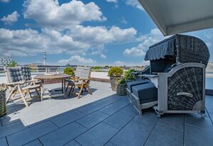 Adlerhorst – Moderne Ferienwohnung mit großer Dachterrasse und eigener Sauna in Westerland