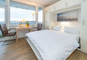 Friesennest – Stadt- und strandnahe 1-Zimmer-Ferienwohnung mit Balkon