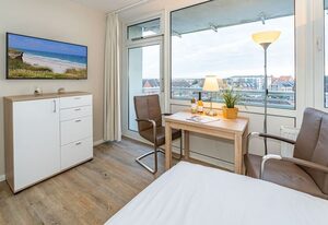 Friesennest – Stadt- und strandnahe 1-Zimmer-Ferienwohnung mit Balkon