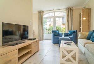 Hannah – 4-Zimmer-Ferienwohnung für max. 5 Personen mit Terrasse u Strandkorb (saisonal).
