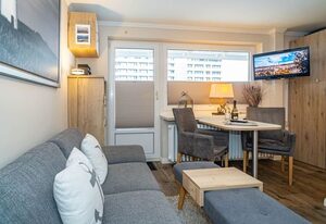 Strandmuschel App. 309 – 1-Zimmer-Ferienwohnung mit Balkon und Strandkorb - nur 200 Meter bis zum Strand.