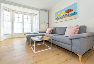 Inselnest – Ferienhausteil für bis 4 Personen mit Garten. - Nur 350 Meter bis zum Strand!