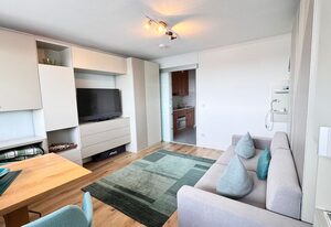3-46, Haus Sylter Welle, Blick zur Westerländer Innenstadt