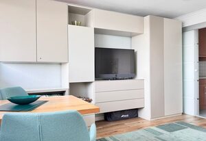 3-46, Haus Sylter Welle, Blick zur Westerländer Innenstadt