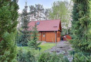 Blockhaus Canow mit Fahrrädern