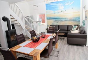 Deichglück – 100qm Friesenhaus mit Kamin, Infrarotkabine für 6 Personen in Hilgenriedersiel