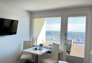 1-194,  traumhafter Blick über Westerland im Haus Metropol, 8. Etage