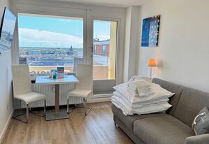 1-194,  traumhafter Blick über Westerland im Haus Metropol, 8. Etage
