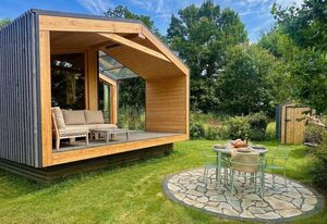(101) Tiny House „Elbhütte“ mit Wiesenblick