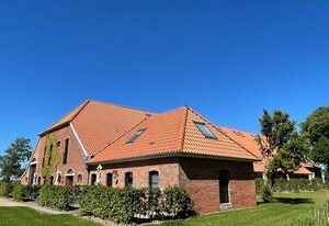 Gulfhof Dreybült – Foelke - barrierearme Ferienwohnung mit Hund in Neßmersiel, 82 m²/6 Pers., 3 km zum Strand