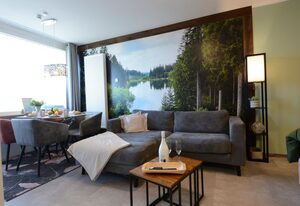 Familienwohnung Bocksbergblick 4* Ferienwohnung – Appartement/Fewo, Dusche und Bad, WC, 2 Schlafräum
