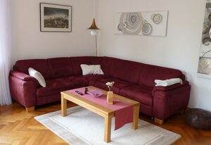 Ferienwohnung & Apartment Kunsthaus Panorama mit Balkon