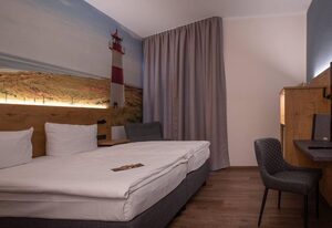 Hotel Stadt Aurich – Suite, Dusche oder Bad, WC