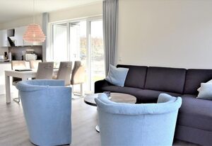 Haus Nr. 16, Ferienhaus Deichgraf – Modernes Ferienhaus, Sauna, Süd-Terrasse, Loggia mit Meerblick, Haustiere