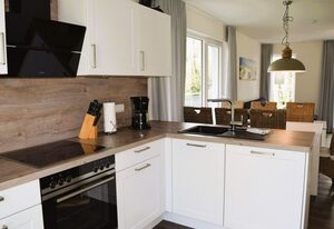 Haus Nr.: 46, Ferienhaus Deichgraf – Modernes Ferienhaus, Sauna, Süd-Terrasse, Loggia mit Meerblick, Haustiere