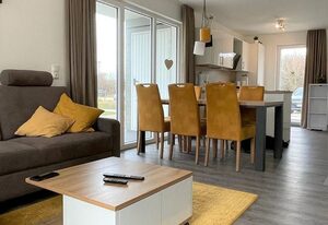 Haus Nr. 17, Ferienhaus Deichgraf – Modernes Ferienhaus, Sauna, Süd-Terrasse, Loggia mit Meerblick, Haustiere