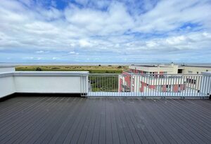 50.6.N Dwarslöper – Moderne, hochwertige Ferienwohnung, Sauna, großer Balkon, Meerblick, Strandnah