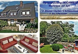 Ferienwohnung Deichwiese Sylt-Westerland, Garten, 3 Schlafzimmer