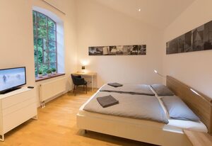 LokoMotel-Wohnung, Luxus Ferienwohnung im Lokschuppen