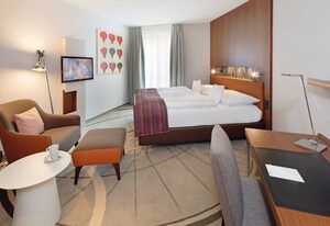 Mövenpick Hotel Münster – Classic Einzelzimmer, Dusche und WC