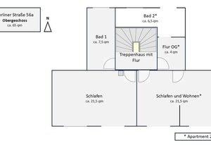 Ferienhaus Nahetal – Ferienhaus, Dusche und Bad, WC, 3 Schlafräume