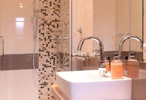Hotel Weinhaus Gräfen – Dreibettzimmer Dusche/WC