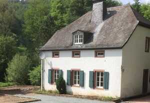Ferienhaus Burg Heider Mühle – Ferienhaus, Dusche und Bad, WC, 3 Schlafräume