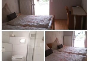 Gästehaus Bechtel – Doppelzimmer Dusche/WC gartenseitig