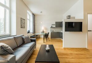 Villa von Boyneburgk – Apartment "Martha" (Wohn-/Schlafraum mit offener Küche, Dusche/ WC)