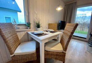 2 Zi Ferienhaus Skipper Hus, Infrarotsauna, Strandnähe