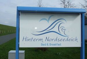 Pension Bed & Breakfast hinterm Nordseedeich – Zimmer 9 DZ  mit 2 Einzelbetten