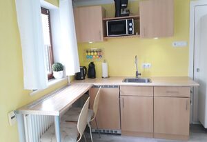 XXS Appartement: für 2 Gäste mit Terrasse und Strandkorb