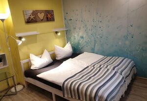 XXS Appartement: für 2 Gäste mit Terrasse und Strandkorb