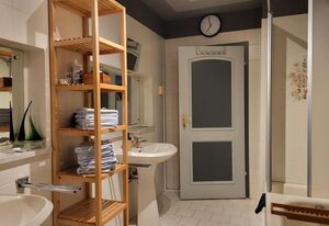 Am Wald, Ferienhaus – Ferienhaus Nr.1 Nils, Dusche und Bad, WC