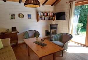 Gemütliches Blockhaus auf historischem Dreiseithof – Ferienhaus Ströh