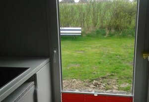 Tiny House 1 mit Terrasse, sehr ruhig in Kollmar – Luxus Chalet mit Terrasse