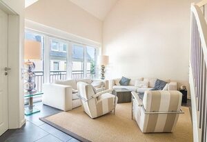 Sandperle Gorch Fock – Stillvolles Maisonette-Apartment mit toller Dachterrasse und Leuchtturmblick